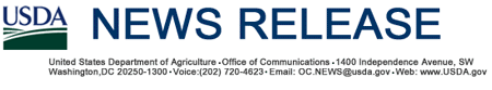 USDA News Releases Masthead and Logo